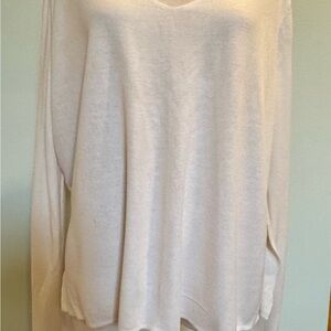 H&M Cream V-Neck Sweater for Women